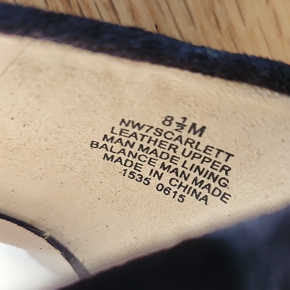 Nine West Black Suede Leather Bow Heels Pumps NEW - Picture 11 of 12